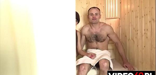  Polskie porno - Seks w saunie